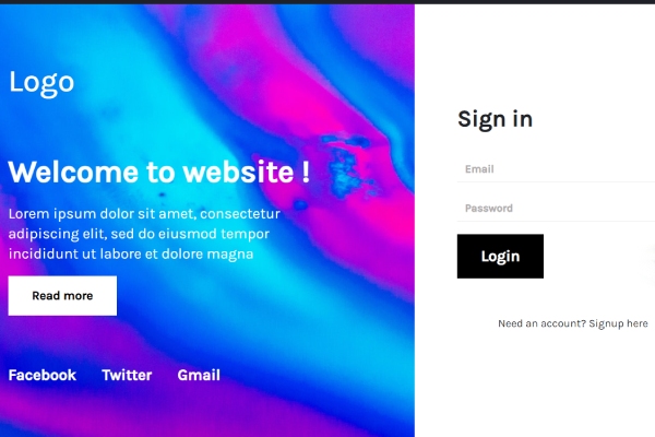 Ponad 21 najlepszych darmowych szablonów Bootstrap dla stron logowania 25 Bootstrap 4 Awesome Bootstrap Login From Example 1