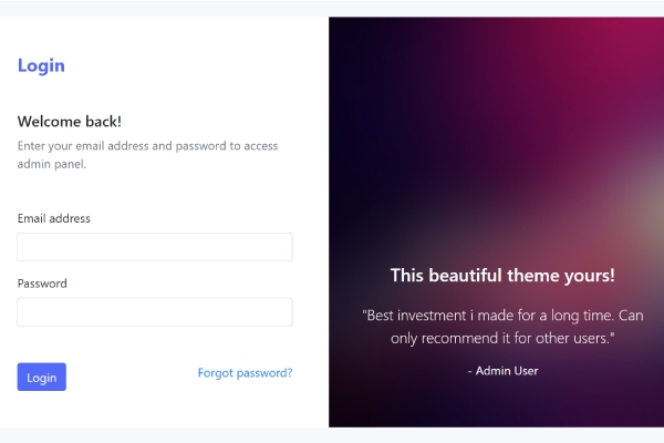Ponad 21 najlepszych darmowych szablonów Bootstrap dla stron logowania 4 Bootstrap html snippet login with overlay image
