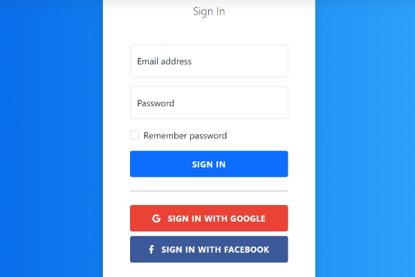 Ponad 21 najlepszych darmowych szablonów Bootstrap dla stron logowania 17 Bootstrap Login Form