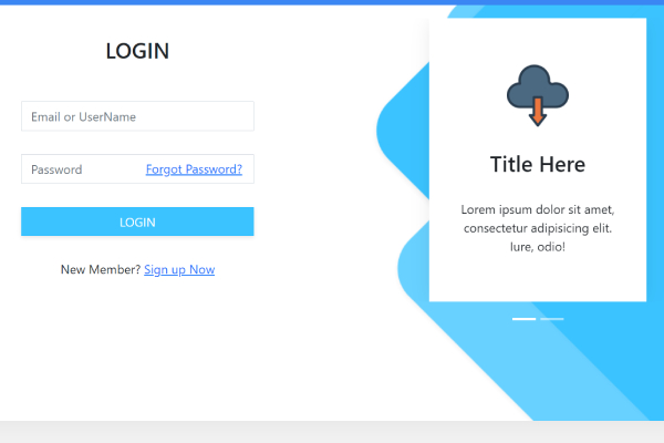 Ponad 21 najlepszych darmowych szablonów Bootstrap dla stron logowania 15 Bootstrap 5 Login Form UI Design snippets fullscreen GoSnippets