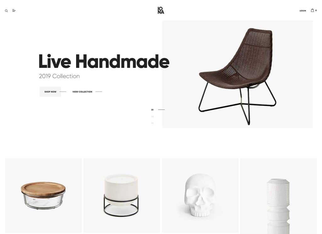 Iona - Tema de WordPress para tienda de artesanías y hechos a mano