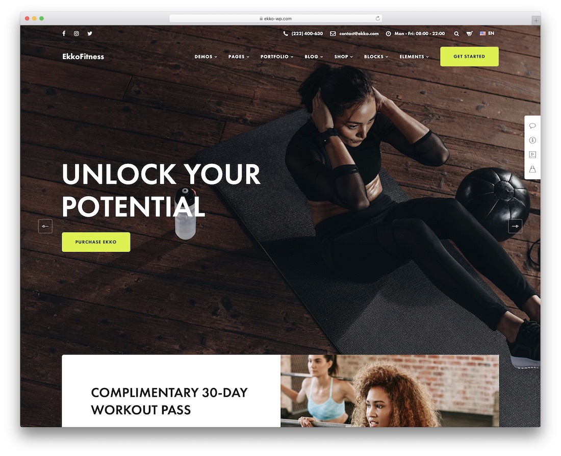 tema olahraga ekko wordpress