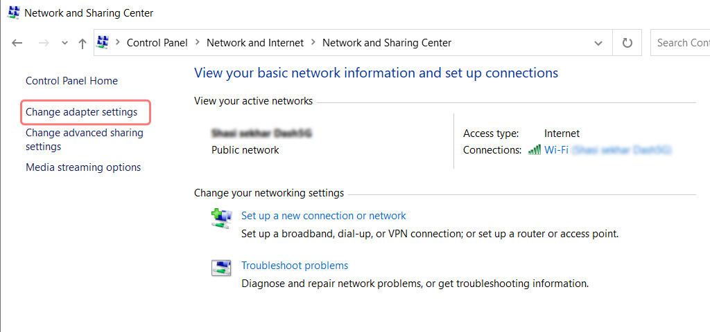Come correggere l'errore DNS_PROBE_FINISHED_NXDOMAIN? 11 Change Adapter Settings in Windows