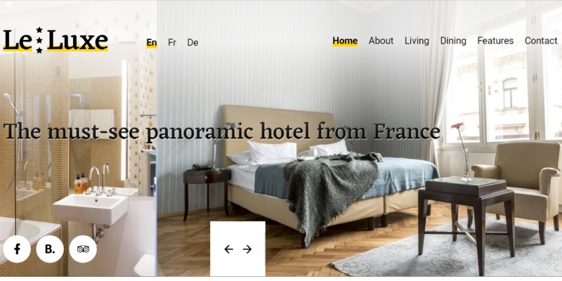 13 من أفضل قوالب وموضوعات مواقع الفنادق لعام 2024 9 LeLuxe Hotel WordPress Theme Preview ThemeForest