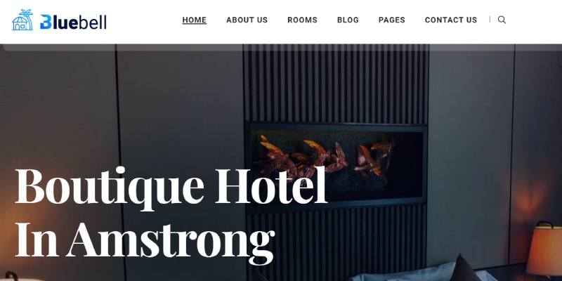 13 من أفضل قوالب وموضوعات مواقع الفنادق لعام 2024 10 Boutique Hotel – Bluebell 1