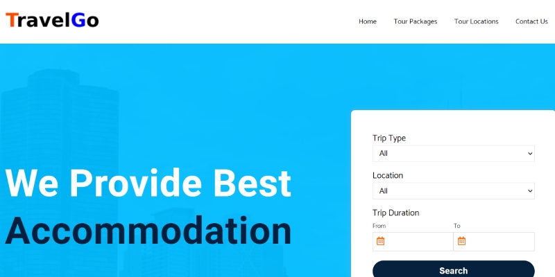 13 من أفضل قوالب وموضوعات مواقع الفنادق لعام 2024 1 Travel Agency – Just another My Demo site