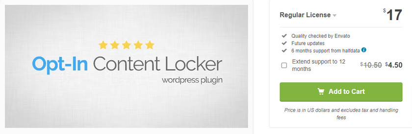选择加入 wordpress-content-locker-plugin