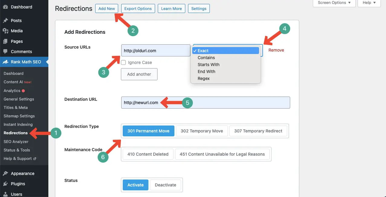 Cum să redirecționați un domeniu vechi către un domeniu nou după clonare și migrare 10 Configure your source and destination URL