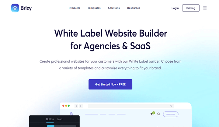 6+ melhores alternativas de Elementor para construir um site WordPress 4 brizy 123