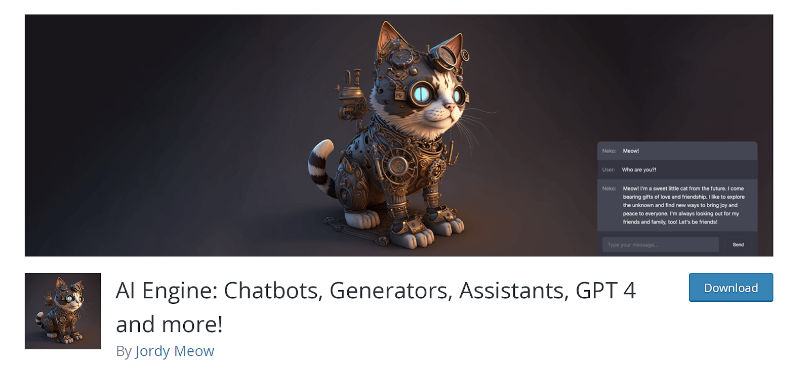 AI Engine 是一個 WordPress 插件,可讓您為網站添加一系列人工智慧支援的功能,包括段落生成。