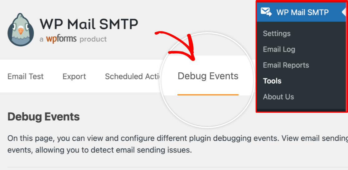 Access Debug Events