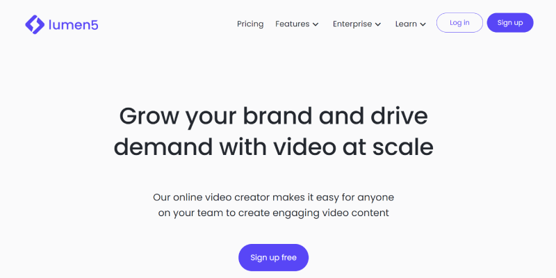 8+ Alat Pembuat Video AI Gratis Terbaik di tahun 2024 4 Lumen5 Video Maker Create Videos Online in Minutes 1