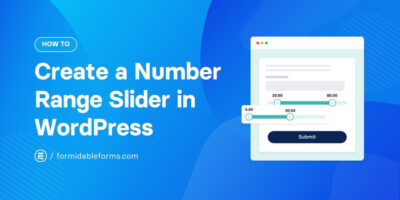 Cum să creați un glisor pentru intervalul de numere în WordPress