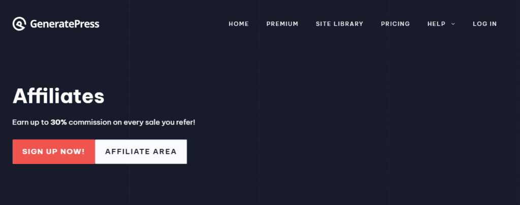 Afiliado GeneratePress - programas de afiliados WordPress
