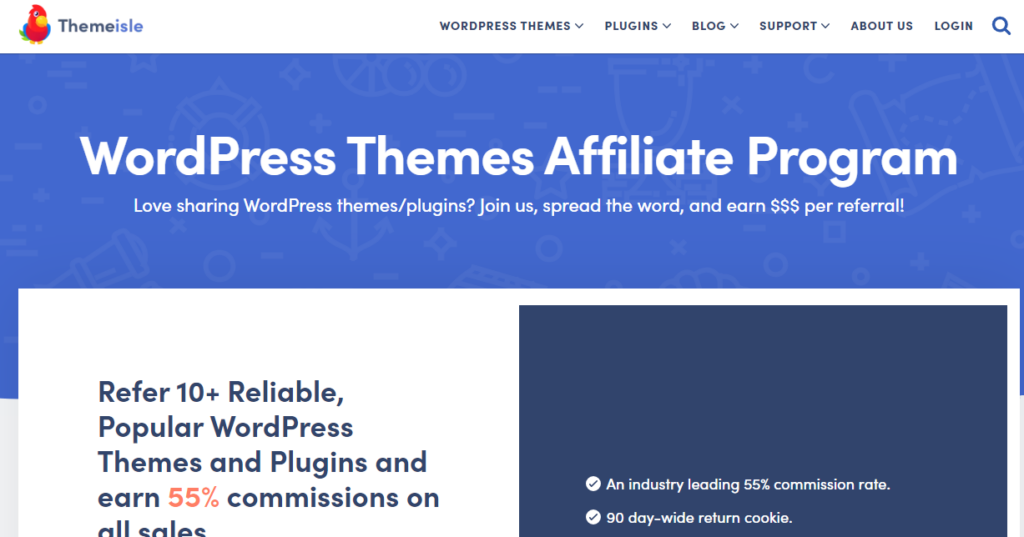 Programa de afiliados de ThemeIsle: programas de afiliados de WordPress