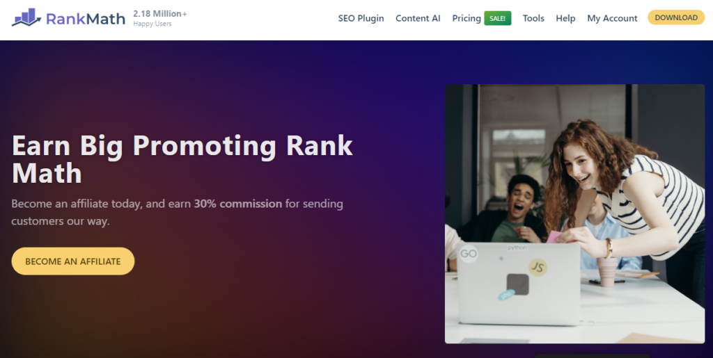 Ranking Math partnerski - Programy partnerskie WordPress