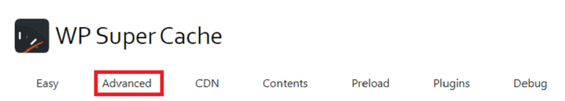Pengaturan Lanjutan WP Super Cache