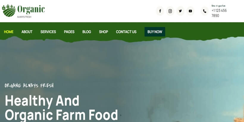 Green-Farm-I migliori temi WordPress per l'energia verde gratuita per siti web sostenibili