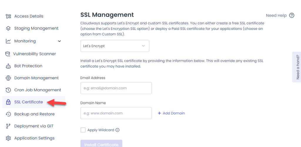 SSL-Verwaltung