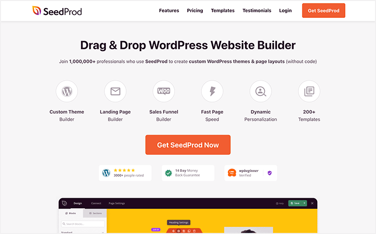 SeedProd Review - IsItWP - Detector gratuit de teme WordPress SeedProd Review