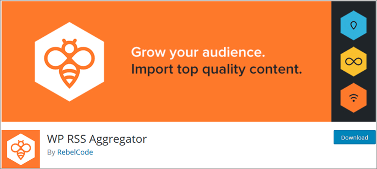 WP RSS Agregator - IsItWP - Detector gratuit de teme WordPress WP RSS Agregator
