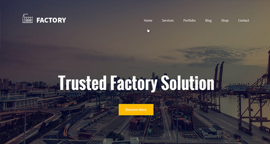 Factory WordPress theme