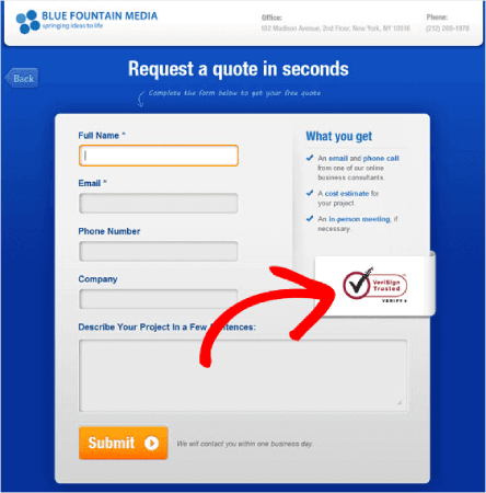 شارة الثقة المضمونة من Verisign