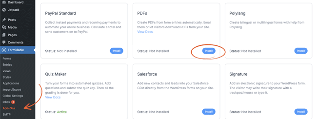 Cum să instalați și să activați suplimentul PDF personalizat WordPress