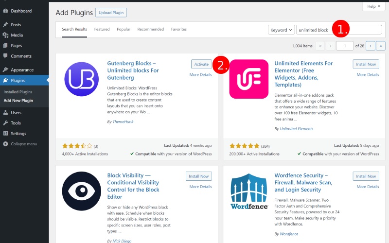 Как добавить индикатор выполнения на сайт WordPress в 2024 году 2 Add Plugins ‹ wordpress themes — WordPress 3