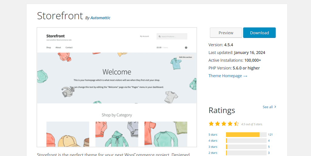 15+ beste WordPress-Themes für Blogs, E-Commerce und Unternehmen 4 storefront