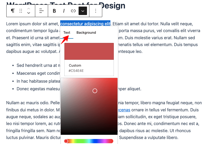 Pick-Font-Color-Gutenberg-Editor