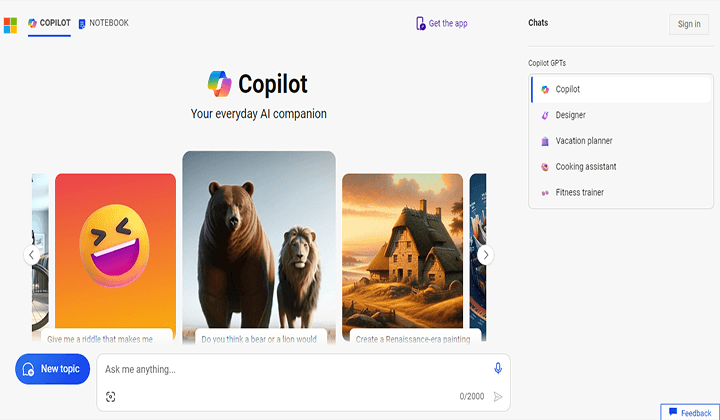 Las 9 mejores alternativas gratuitas de ChatGPT para satisfacer sus necesidades específicas 3 microsoft copilot 11