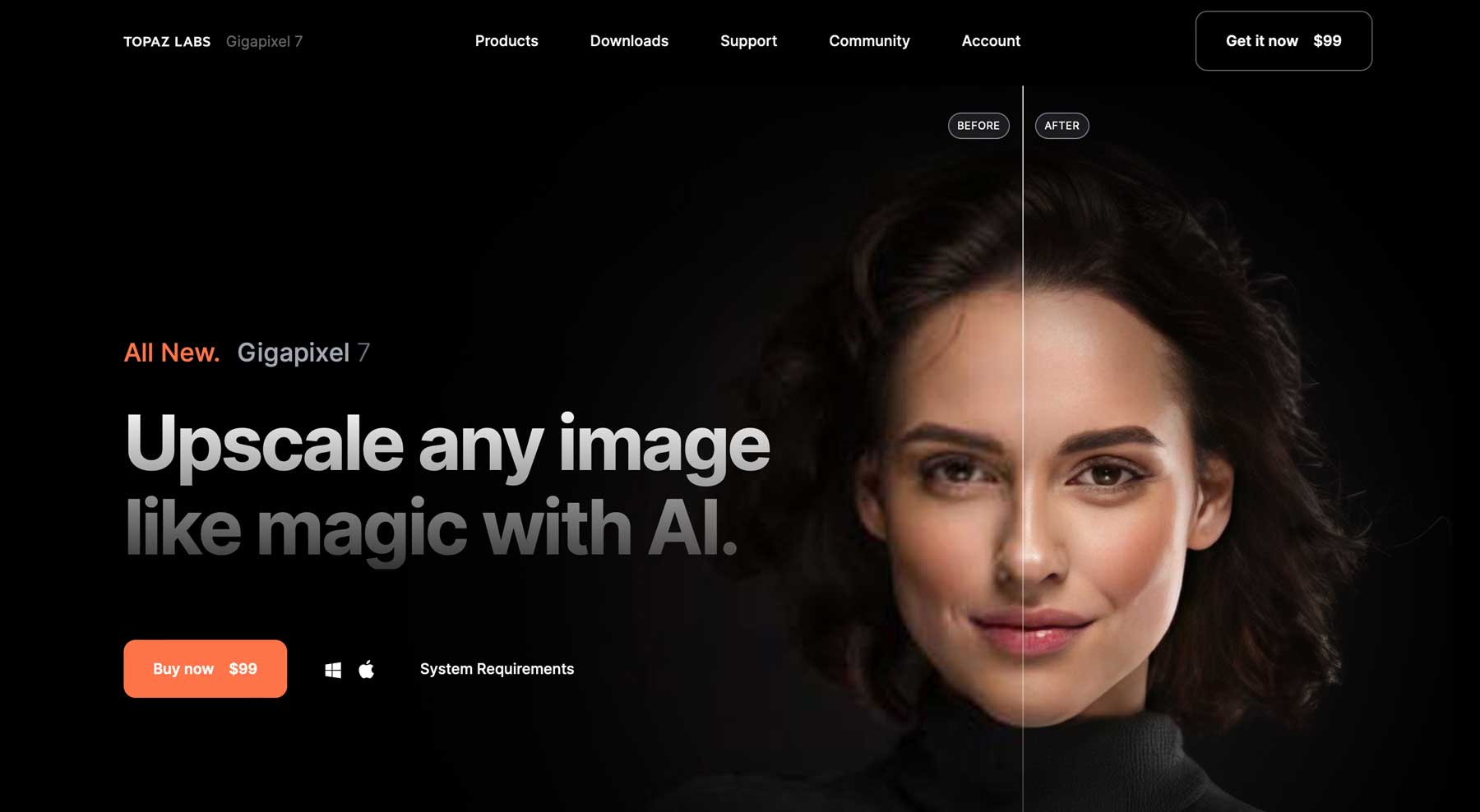 Gigapixel AI لرفع مستوى الصور