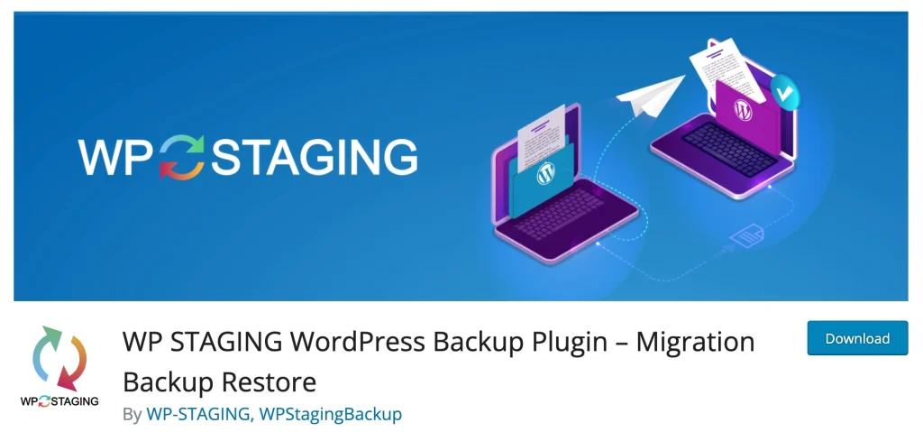 schermata del plug-in di backup wpstaging