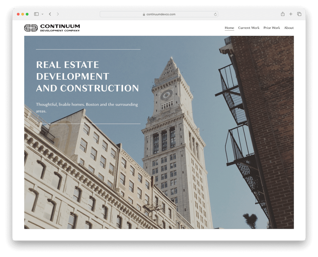 continuum 開発会社 squarespace ウェブサイト