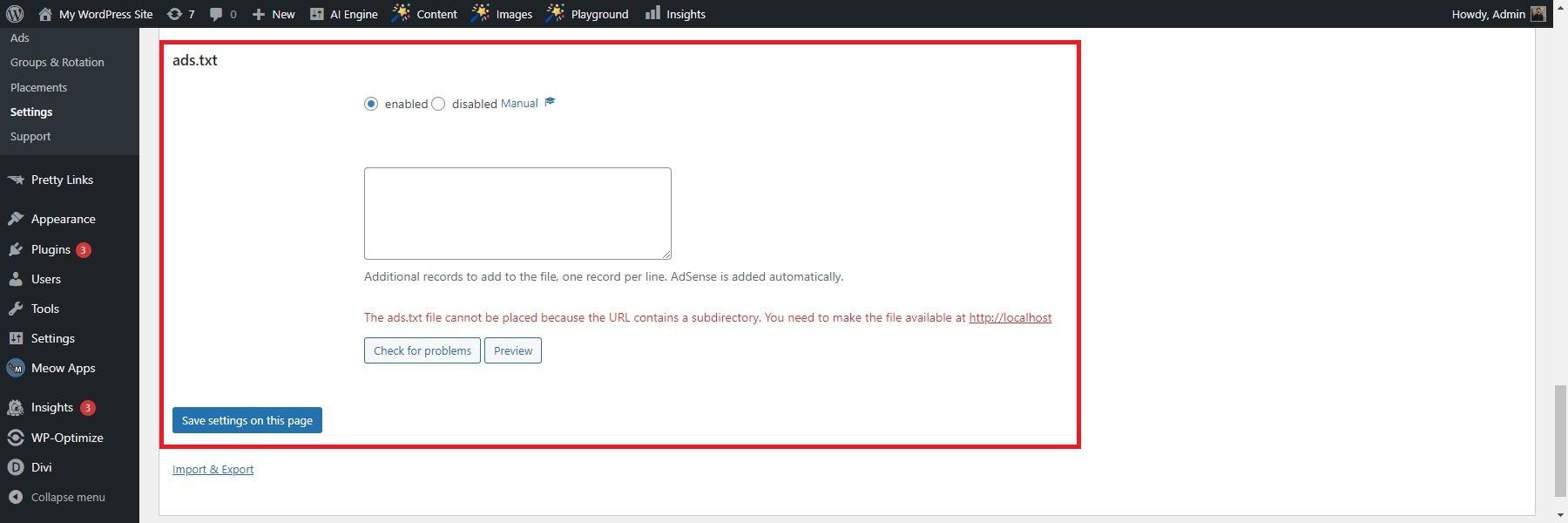 anúncios avançados ads.txt