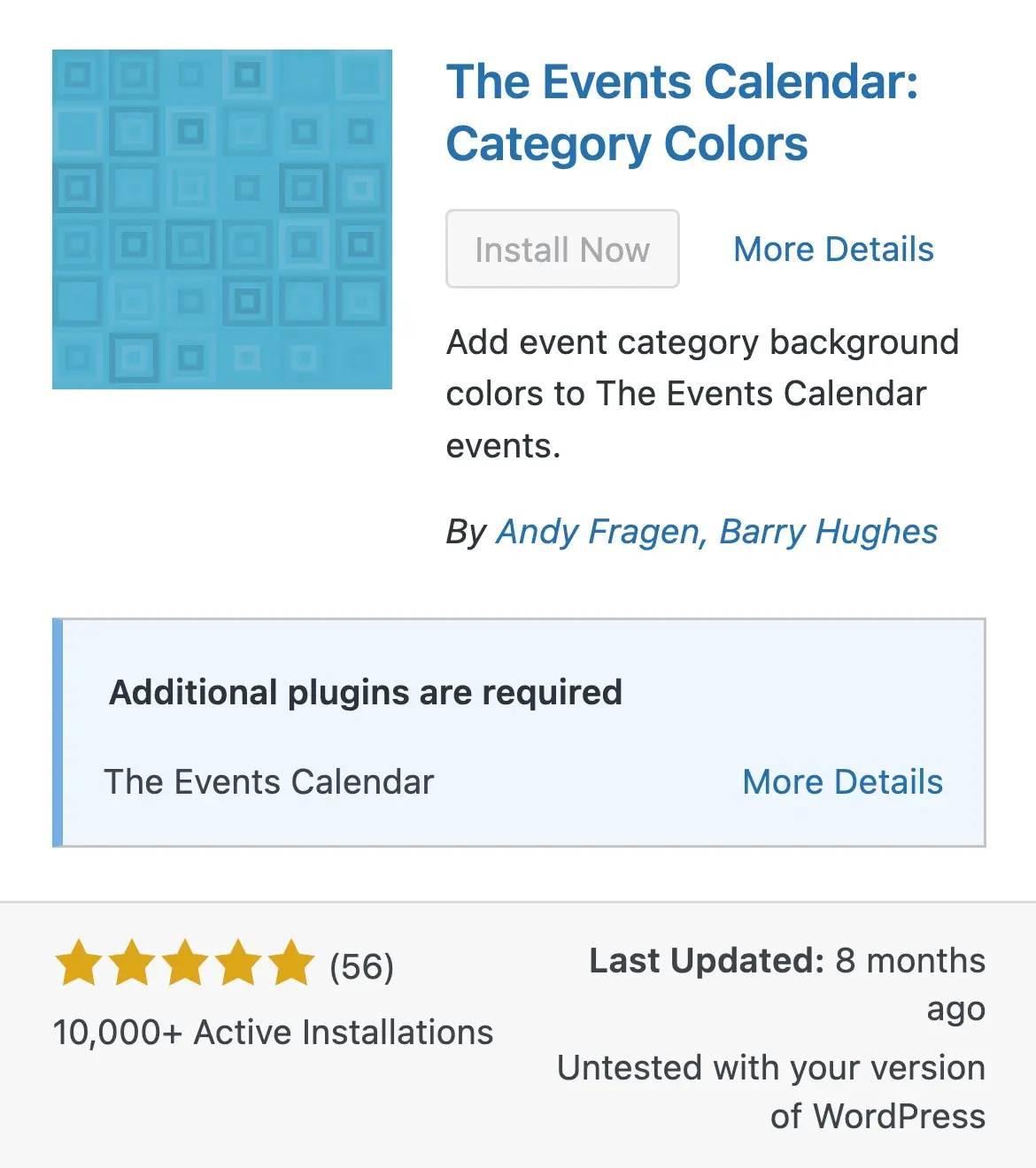 Dépendances du plugin WordPress 6.5