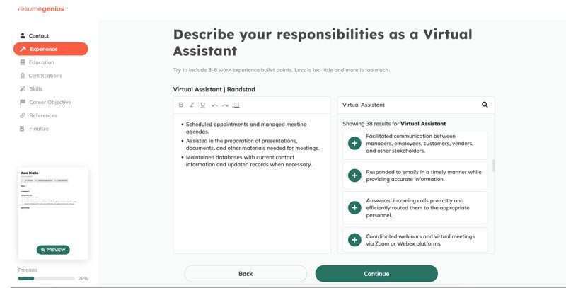简历天才 AI + Visual Builder