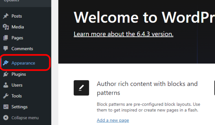 كيفية إنشاء موقع ويب للملابس ذات المقاسات الكبيرة باستخدام WordPress؟ 2 Appearance