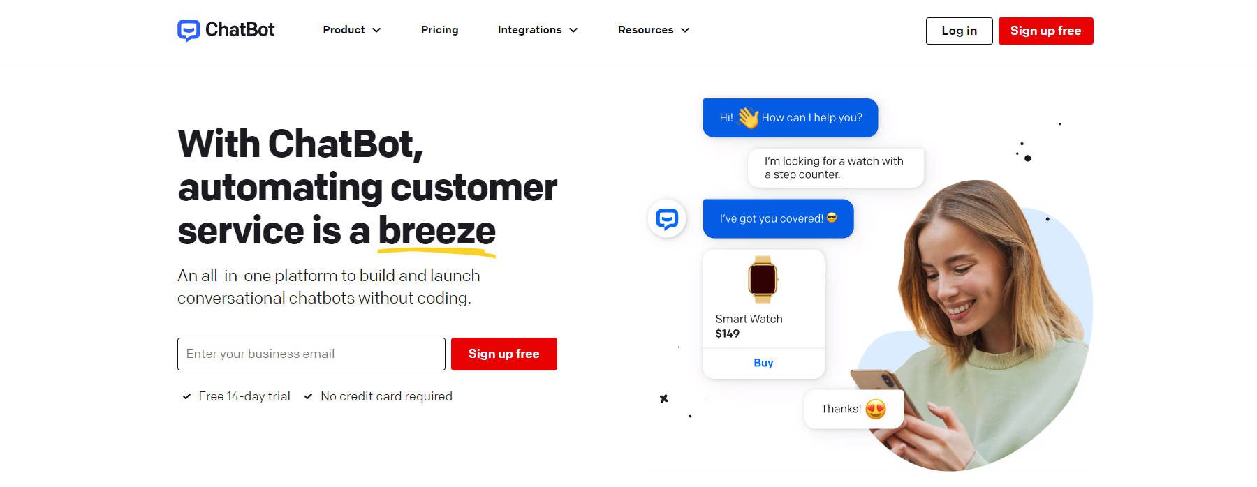 ChatBot.com - الصفحة الرئيسية أغسطس 2023
