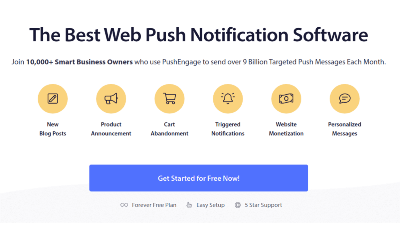 Services de notifications push PushEngage