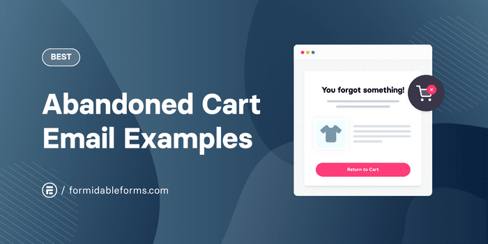 Melhores exemplos de e-mail de carrinho abandonado