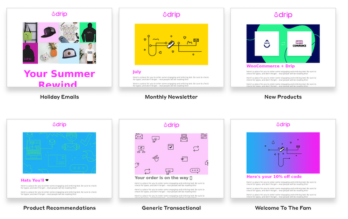 drip email templates