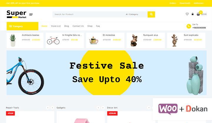 Multi Vendor WordPress Theme