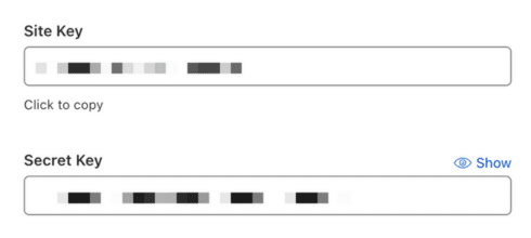 คีย์ไซต์ของ Cloudflare