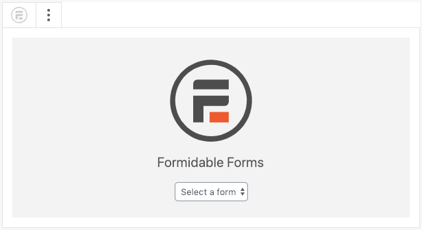 บล็อก WordPress ของ Formidable สำหรับการเผยแพร่แบบฟอร์ม