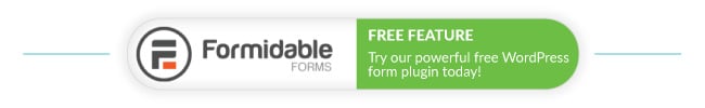 Plug-in WordPress gratuito para formulários formidáveis