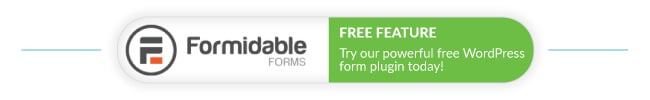 Formidable Forms Kostenloses WordPress-Plugin