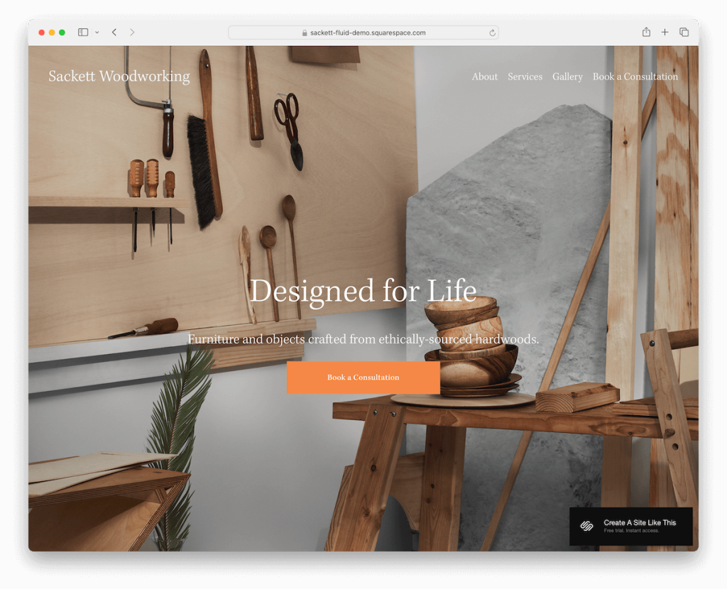 modèle d'artistes sackett squarespace