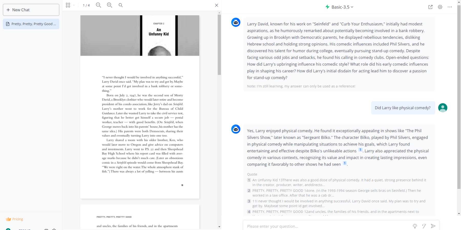 LightPDF'in kullanıcı arayüzünün ekran görüntüsü